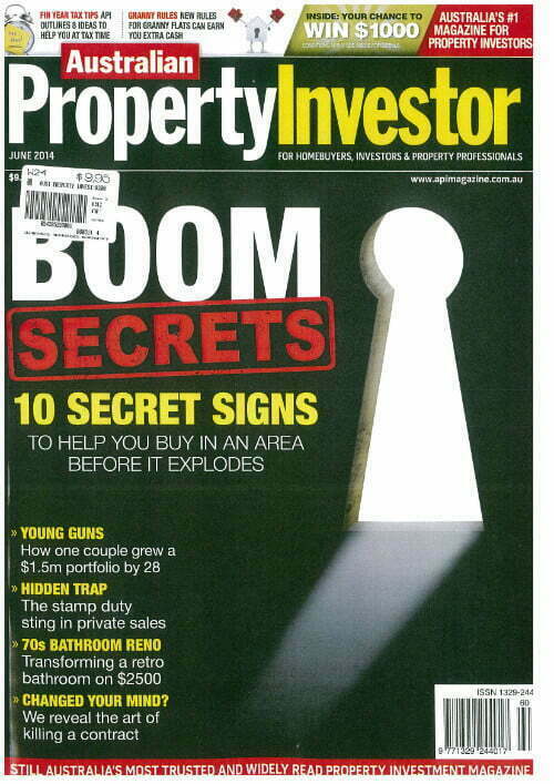 Front cover of Australian Property Investor Magazine – June 2014