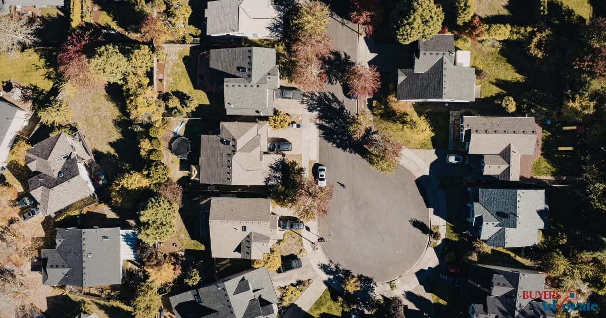 Residential Melbourne neighbourhood showing varied housing styles
