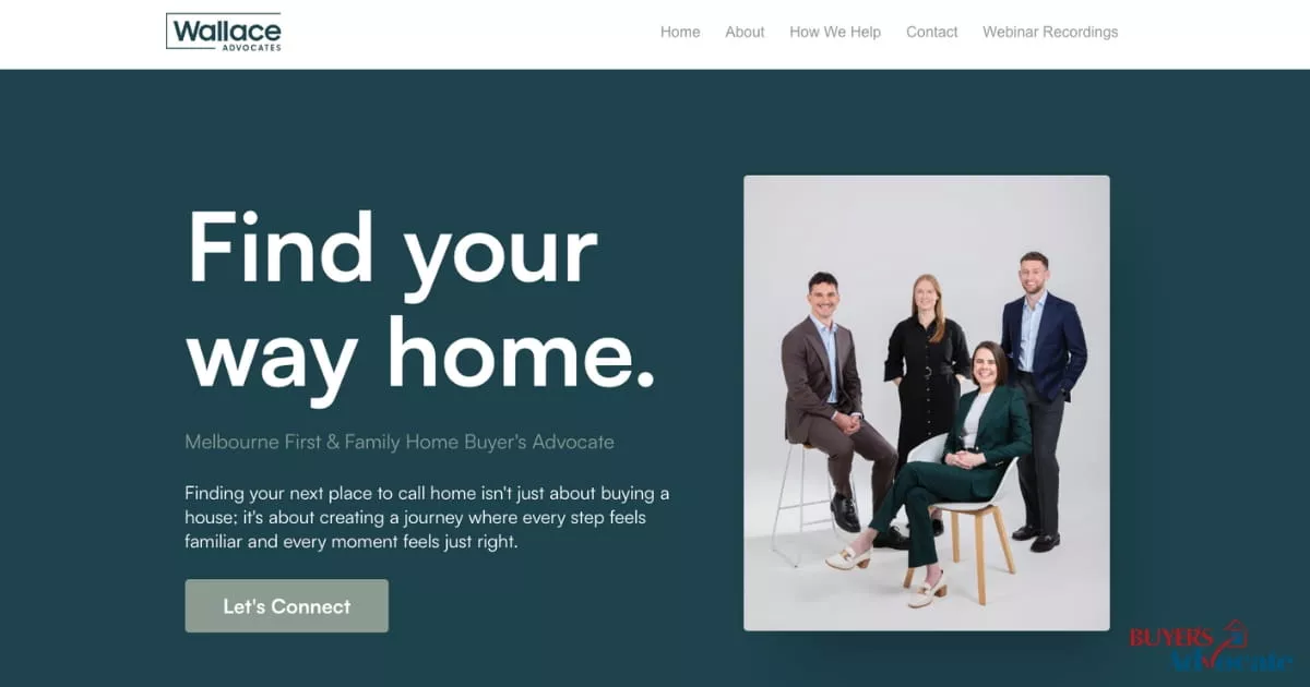 Wallace Advocates Melbourne buyer-only agents supporting first-home and family buyers