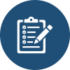 Clipboard icon representing detailed due diligence checklist